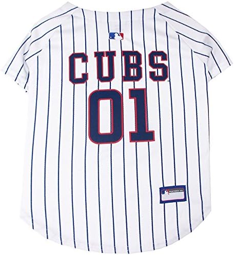 Official MLB Chicago Cubs Pet Jersey for Dogs & Cats, Size X-Large - Stylish Baseball Jersey for Your Furry Fan- Show Off Team Spirit with The Perfect Fan Apparel Gear for Pet, Dog & Cat by PETSFIRST