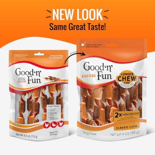 Good 'n' Fun Kabobs Long-Lasting Dog Treat Made With Real Protein, 4 oz - Image 3