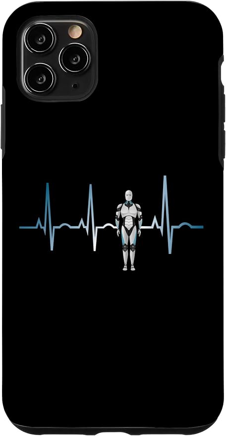 iPhone 11 Pro Max Ai Heartbeat Love Ai EKG Heart Funny Idea for Ai lover Case by Unknown