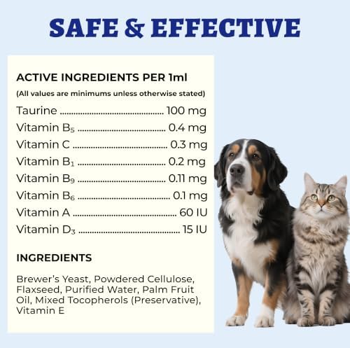 Wellix Taurine for Cats & Dogs Support Heart, Vision & Immune Health 2oz - Image 7