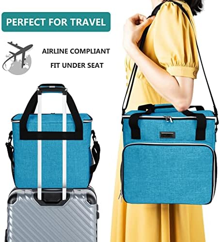 BAGLHER Dog Travel Bag, Pet Travel Bag (ALL Pet Travel Supplies), With 2 Pet Food Containers and 2 Collapsible Silicone Bowls; Essential Kits for Pet Travel Sky Blue - Image 6