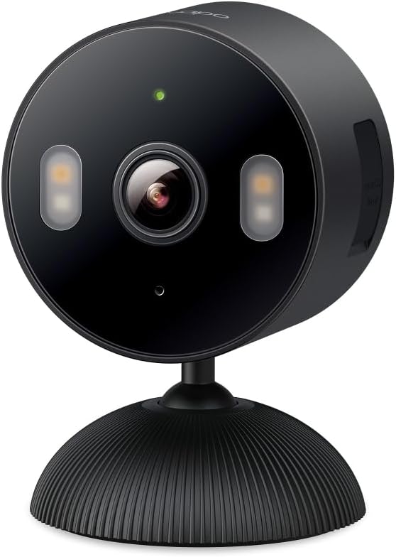 Tapo 1080p Indoor/Outdoor Security Camera - Free Person/Motion/Baby Cry Detection, Color Night Vision, IP65 Weatherproof, SD/Cloud Storage, Works w/Alexa & Google Home HybridCam, Black by Unknown
