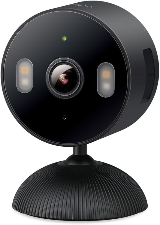 Tapo 1080p Indoor/Outdoor Security Camera - Free Person/Motion/Baby Cry Detection, Color Night Vision, IP65 Weatherproof, SD/Cloud Storage, Works w/Alexa & Google Home HybridCam, Black by Unknown