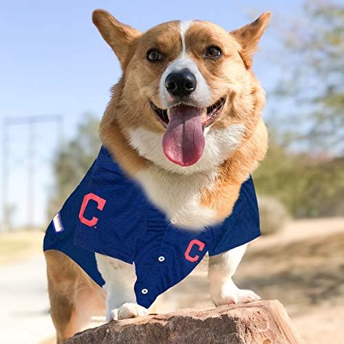 Official MLB Cleveland Baseball Team Pet Jersey for Dogs & Cats, Size X-Small - Stylish Baseball Jersey for Your Furry Fan- Show Off Team Spirit with The Perfect Fan Apparel Gear for Pet, Dog & Cat - Image 4