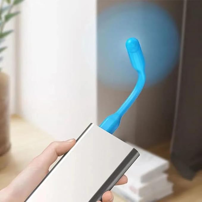 USB Cooling Fan Electronic Gadgets Ventilador Led USB Mini Ventilador Portable Flexible Cooler For Laptop Smart Phone Cooling Fan, Blue - Image 3