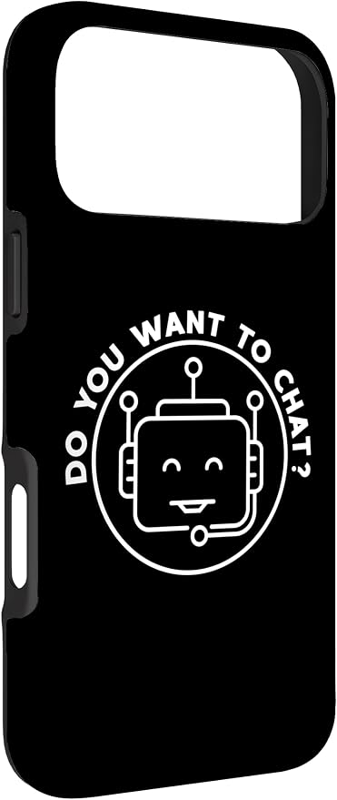 Chatbot - Do You Want to Chat? AI and ML Geek Case for iPhone 17 Pro Max - Image 3