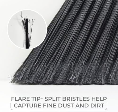 O-Cedar Strong Sweep Broom and Dustpan Set with Detail Brush | Indoor Outdoor Heavy Duty Stiff Bristle Broom | Step-On Dust Pan - Image 5