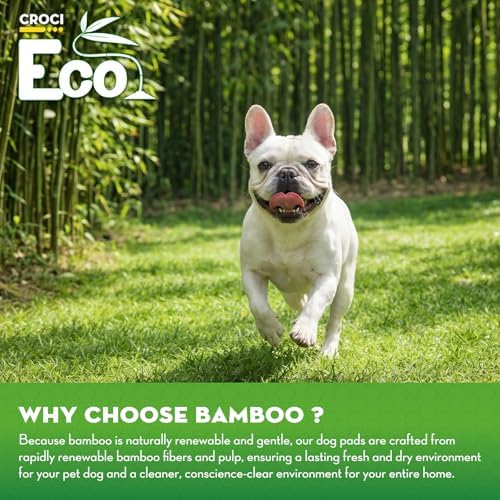 CROCI Charcoal Puppy Pads with Adhesive Tabs 2X Odor Control 22x22in 100Ct - Image 3
