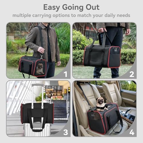 Petsfit Large Expandable Cat Carrier for Travel, Up to 18 lb - Image 3