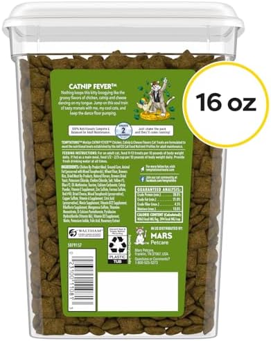 Temptations MixUps Crunchy and Soft Cat Treats, Catnip Fever, 16 oz - Image 2