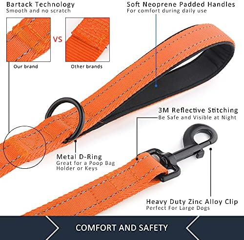 Plutus Pet Double Handle Dog Leash, 6 FT Long, for Medium Large Dogs - Image 4
