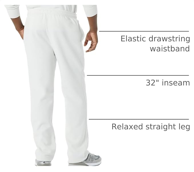 Amazon Essentials Men's Relaxed Straight Leg Fleece Open Bottom Sweatpant (Available in Big & Tall) - Image 5