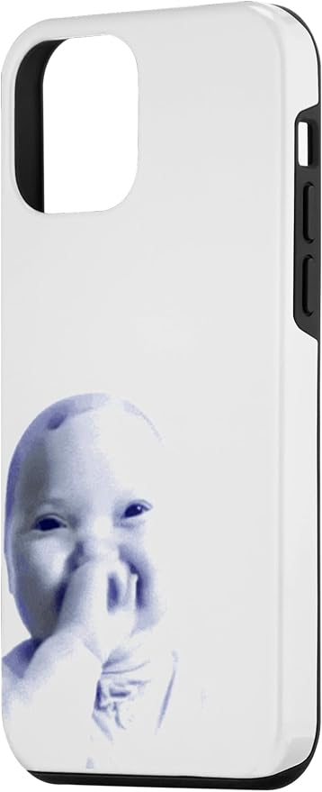 AI Baby Holding Laugh Meme Case for iPhone 12 mini - Image 2