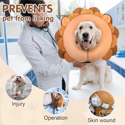 BEAUTYZOO Dog Cone Collar Alternative After Surgery,Pet Neck Donut E‑Collar - Image 6