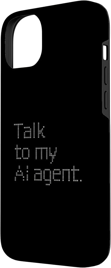 Talk to My AI Agent - Minimalist Tech Design Case for iPhone 14 Plus - Image 2