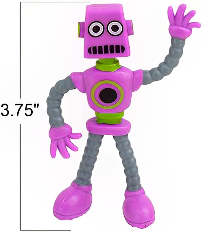 ArtCreativity Bendable Robot Figures, Set of 12 Flexible Men, Birthday Party Favors for Boys and Girls, Stress Relief Fidget Toys, Sensory Toys for Kids and Adults, Goody Bag Stuffers (Pack of 2) - Image 3
