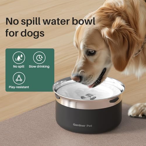 Gardner Pet Dog Bowls 1 Gallon (3.85L) Stainless Steel Dog Water Bowl - Image 3
