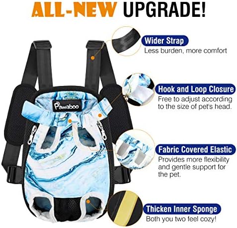 Pawaboo Pet Front Carrier Backpack for Small Medium Dogs - Image 4