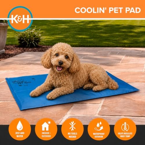 K&H Dog Cooling Mat, Coolin' Pet Pad - Medium 20x15in Chill Blue - Image 3