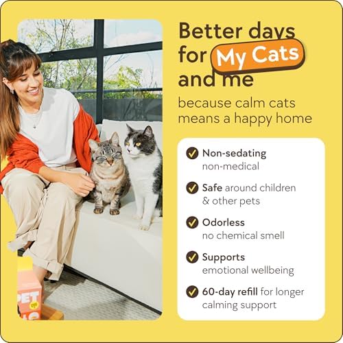 TherapetMD 3-Pack 180-Days Cat Calming Diffuser Kits - Dual-Pheromone Cat Diffusers for Stress, Pee Spraying, Fighting, Excessive Meowing & Scratching – Includes 3 Diffusers + 180-Days Refills - Image 7