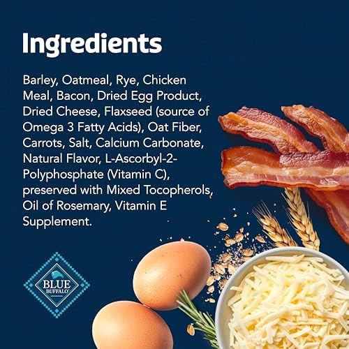 Blue Buffalo Health Bars Crunchy Dog Biscuits, Oven-Baked with Natural Ingredients, Bacon, Egg & Cheese, 32-oz Bag (Pack of 2) - Image 5