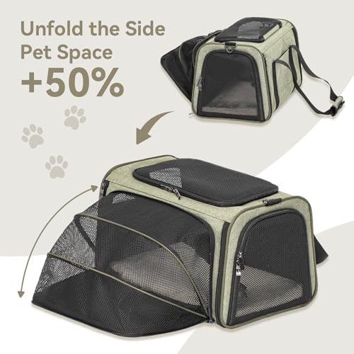 Petsfit Small Expandable Cat Carrier for Air Travel, Up to 9 lb - Image 5