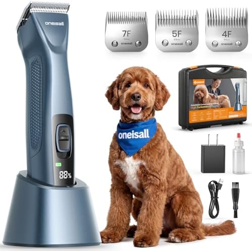 oneisall Professional Dog Clippers 4 Length A5 Blades with Carring Case by oneisall