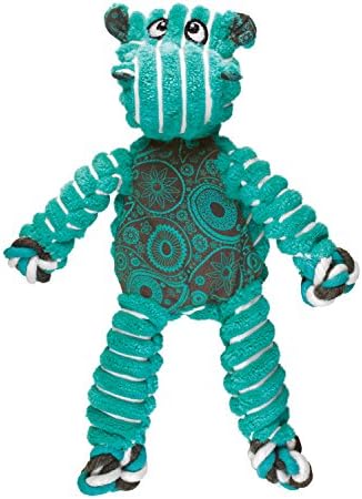 KONG Floppy Knots Rope and Plush Dog Toy, Hippo, Medium/Large by KONG
