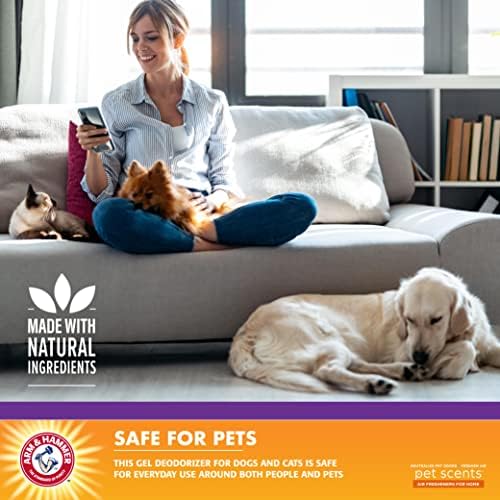 Arm & Hammer For Pets Scents Solid Gel Deodorizer in Lavender Fields Scent | Room Deodorizer for Homes with Pets, Odor Removing Gel for Pet Smells, 15 Ounces - 12 Pack - Image 3
