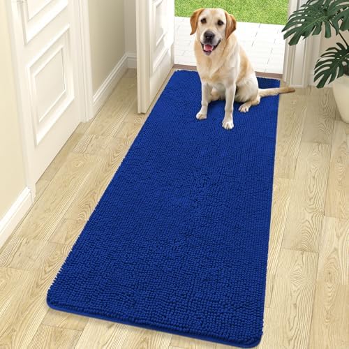 OLANLY Dog Door Mat for Muddy Paws 70x24, Super Absorbent Chenille Mud Mat by OLANLY