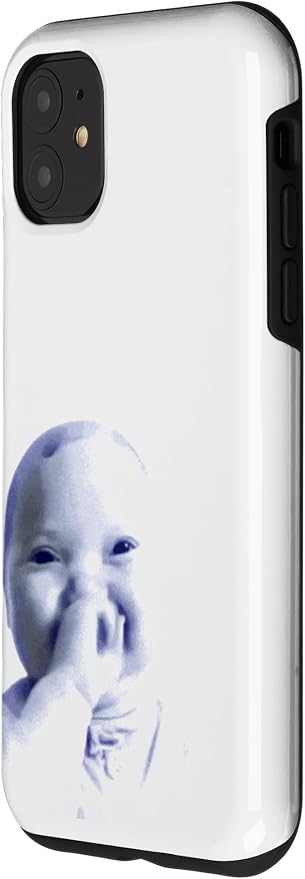 AI Baby Holding Laugh Meme Case for iPhone 11 - Image 2
