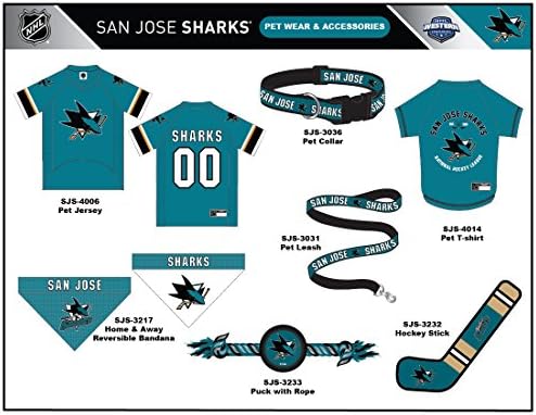 Pets First NHL San Jose Sharks Jersey for Dogs & Cats, Large. - Let Your Pet Be A Real NHL Fan! - Image 6