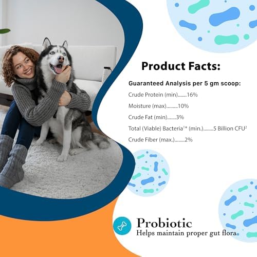 Probiotic and Prebiotic Powder for Dogs - Diarrhea Treatment and Gas Relief Supplement - Immune Health and Digestive Supplies - Stool Hardener Support for Pets - Image 3