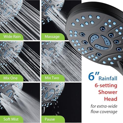 AquaCare 50-mode High Pressure Shower Head Combo with Arm & Dual Power Wash - Image 7