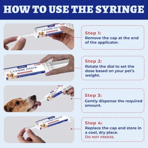 Wellix L-Lysine Paste for Cats & Dogs with Taurine & Vitamins 2oz - Image 6