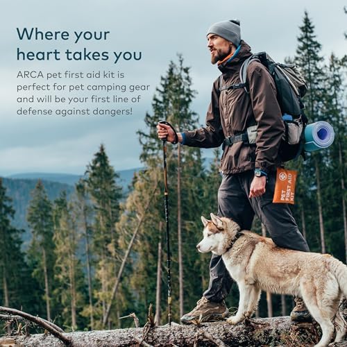 ARCA PET Dog First Aid Kit - Pet Emergency Kit - Water Resistant High Visibility Reflective First Aid Pouch Dog Camping Essentials for Hiking, Backpacking, Sports, Hunting - Image 6