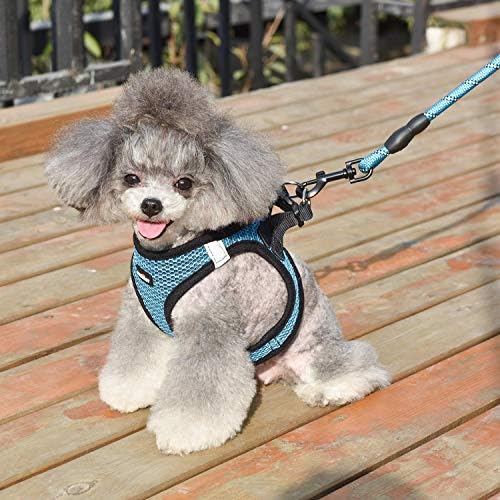 Dog Harness Step-in Breathable Puppy Cat Vest, Large, Blue - Image 6
