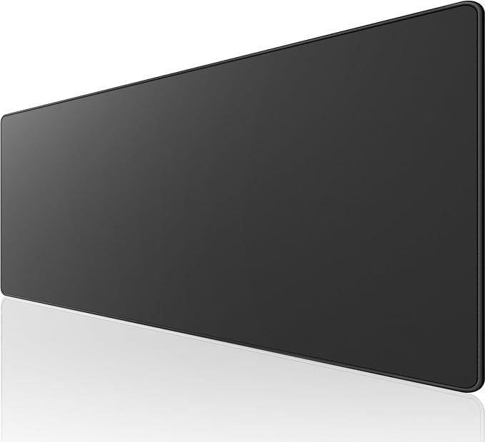 KTRIO Large Gaming Mouse Pad Desk Mat for Gamer, 35.4" x 15.7", Black, XXXL | Extended Size Design, Superior Micro-Weave Cloth, Non-Slip Rubber Base, Durable Stitched Edges, Water-Resistant Coating by KTRIO