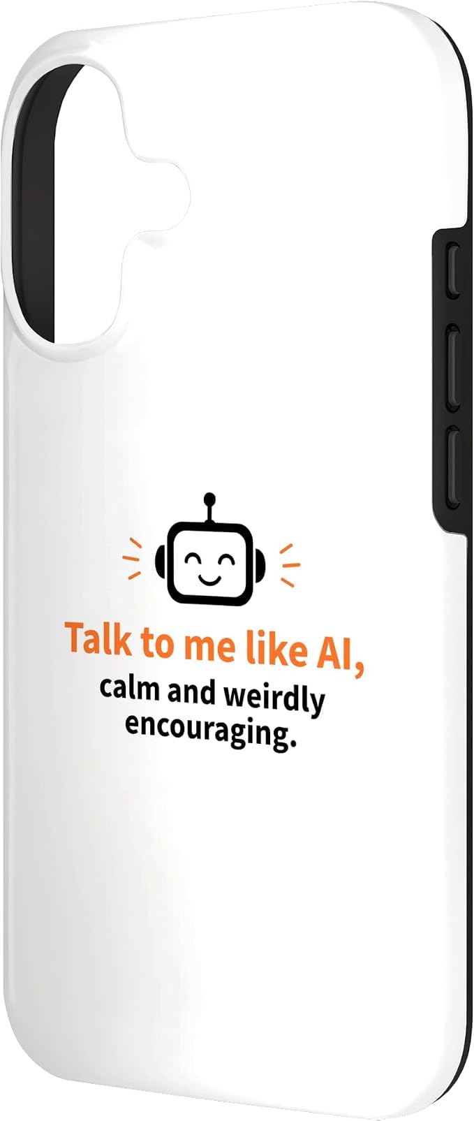 AI Robot Calm Encouraging Tech Support Case for iPhone 17 - Image 2