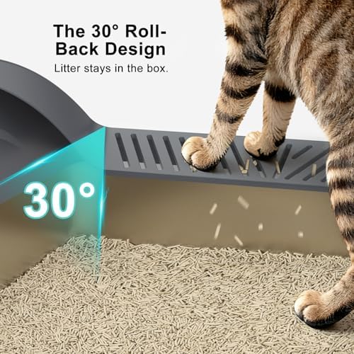 AIPERRO Stainless Steel Litter Box | XL Metal Cat Litter Boxs with Lid - Image 5