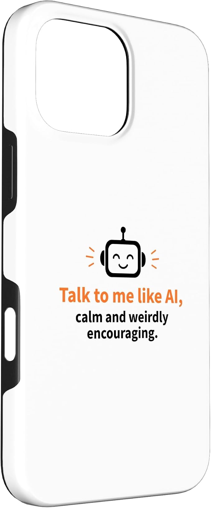 AI Robot Calm Encouraging Tech Support Case for iPhone 16 Pro Max - Image 3