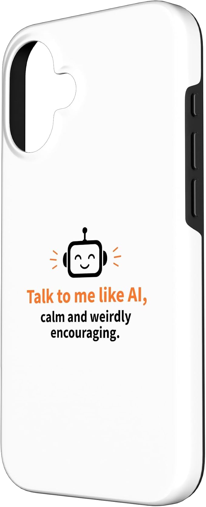AI Robot Calm Encouraging Tech Support Case for iPhone 16 - Image 2