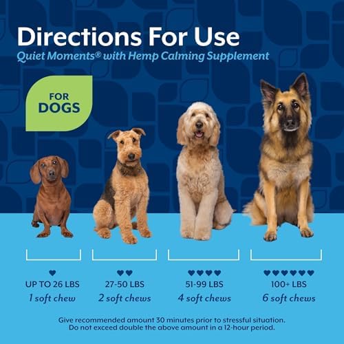 NaturVet Quiet Moments Calming Plus Hemp Dog Supplement - 180 Soft Chews - Image 6