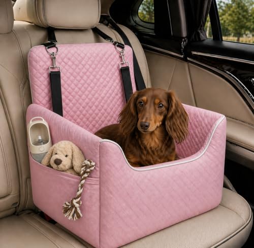 ALL GOOD PET SUPPLIES Dog Car Seat for Small/Medium Dogs Under 35lbs by AllGood