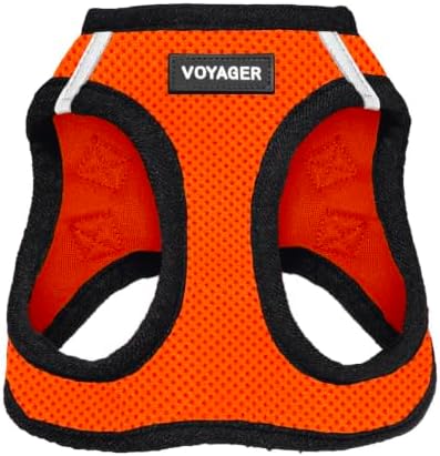 Voyager Step-in Air Dog Vest Harness - Orange/Black Trim, Small by BestPetSuppliesLLC