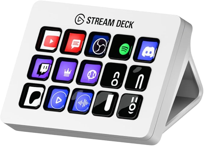 Elgato Stream Deck MK.2 White Studio Controller, 15 Keys by Elgato