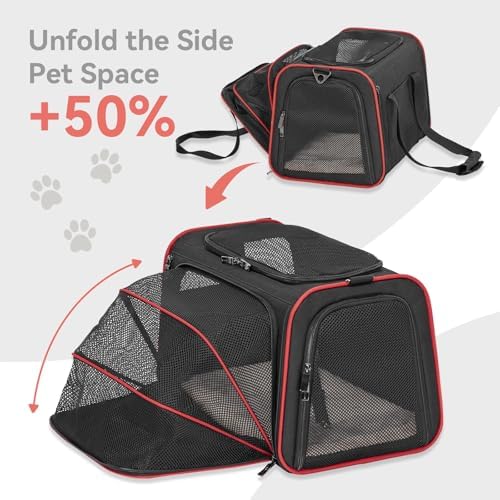 Petsfit Large Expandable Cat Carrier for Travel, Up to 18 lb - Image 4