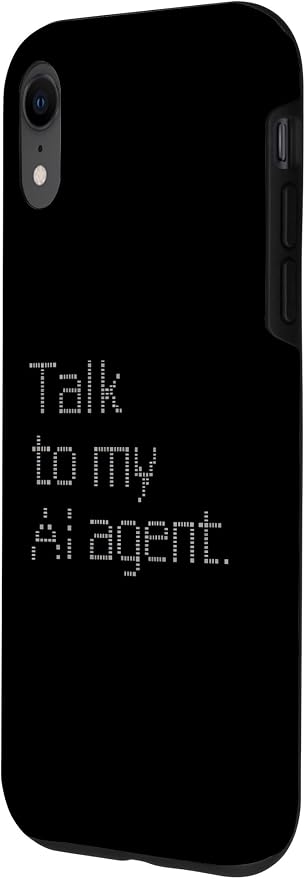 Talk to My AI Agent - Minimalist Tech Design Case for iPhone XR - Image 2