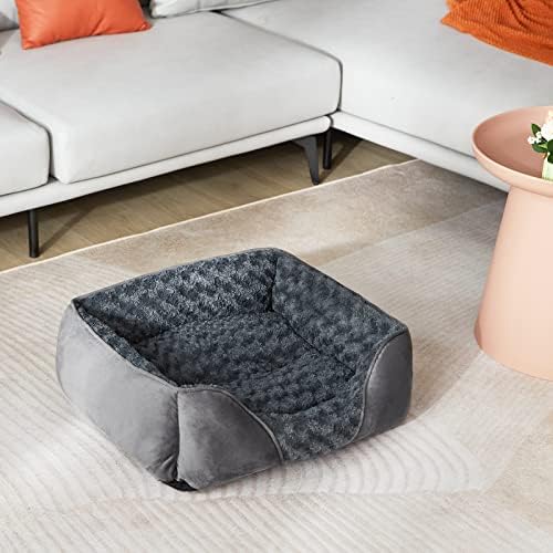 INVENHO XX-Large Dog Bed for Large Medium Small Dogs, Rectangle Washable Dog Bed, Orthopedic Dog Bed, Soft Calming Sleeping Puppy Bed Durable Pet Cuddler with Anti-Slip Bottom XXL(42"x30"x10") - Image 6