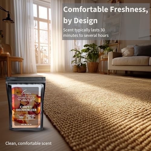 Lapew Georgia Peach Carpet Deodorizer Powder - Pet Safe Freshener for Vacuuming | Scented Odor Eliminator for Home | 36 oz - Image 5